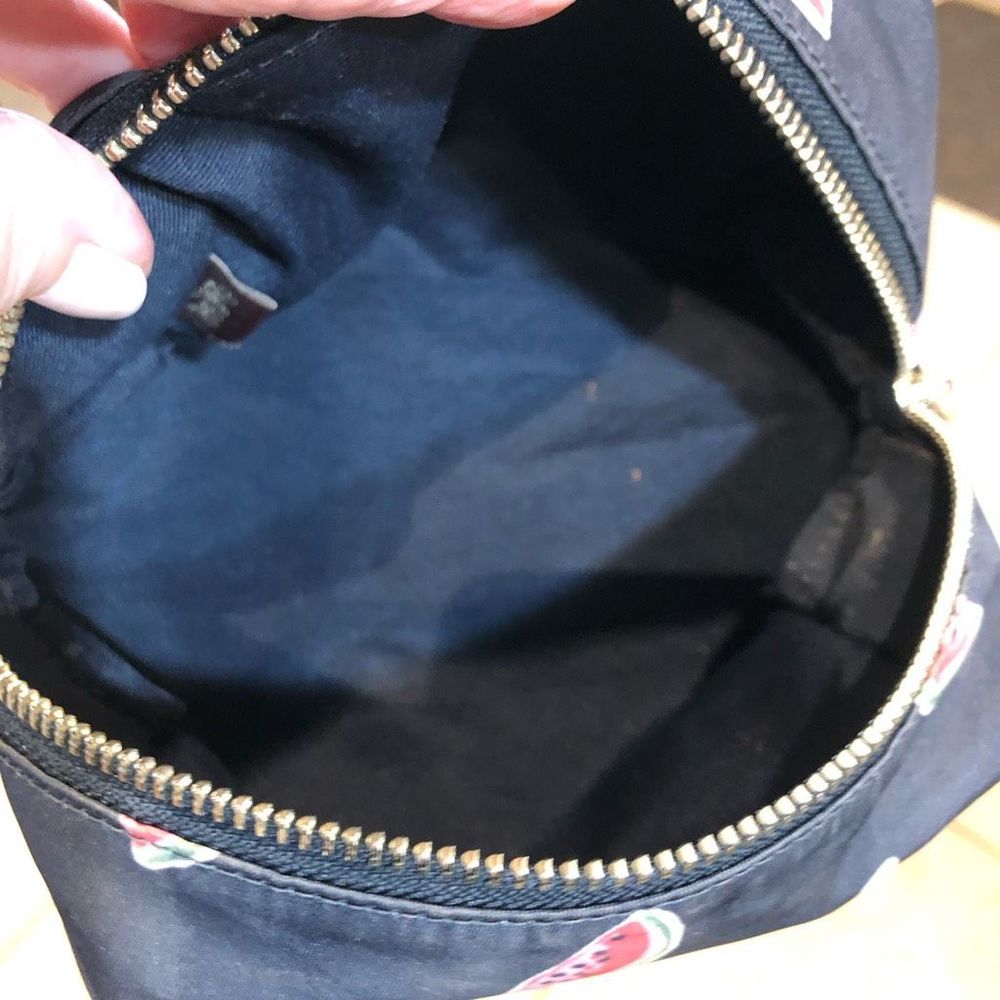 COACH - Watermelon Cosmetic Bag in Navy Canvas. So cute and LIKE NEW! 🍉 - Picture 11 of 12
